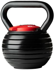 Nilox Kettlebell Regolabile in Acciaio, Peso Regolabile da 2 a 18 kg, Impugnatura Salda, Piastre in Acciaio Resistenti alla Corrosione, Attrezzo da Palestra per Allenamento Forza e Cardio