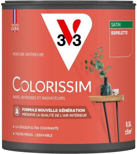 V33 Peinture multi-supports Colorissim® Espelette satin 0,5L