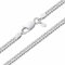 Amberta Damen Halsketete 2 mm aus 925 Sterling Silber Rhombus Kette: 2.3 mm Panzerkette 60 cm