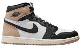 Nike WMNS Air Jordan 1 Retro Hi Og Damen Running, Schwarz/Legend MD Braun-Weiß-Sail, 6.5 UK (9 US)