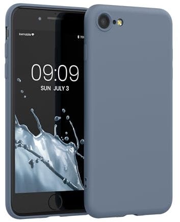 kwmobile Handyhülle für iPhone SE 2022 Hülle/iPhone SE 2020 / iPhone 8 / iPhone 7, für iPhone SE Hülle - Schutzhülle für kabelloses Laden - Case in Lavendelgrau