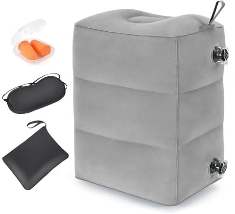 Repose-pieds gonflable, coussin de siège de voyage, flexible, taille L