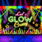 Qpout Glühen in der dunklen Party Backdrop, Neon Glow Geburtstag Backdrop perfekt für dunkle Neon Party Supplies Dekorationen 5.90ft x 3.93ft