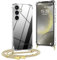 OLEPHY Coque avec Cordon pour Samsung Galaxy S23 5G 6,1'', Coque Souple en TPU avec Collier Ajustable, [Antichoc] [Anti-Rayures] Coque avec Tour de Cou, Beige