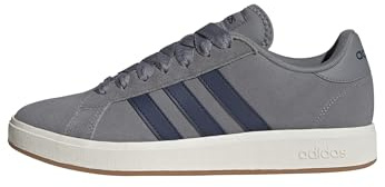 Adidas Herren Grand Court Base 00s Shoes, Grey Three/Dark Blue/Off White, 42 EU