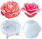 2 Piezas Moldes para Velas Peonía y flor de rosa,molde de Silicona de Peonía Grande,Moldes de silicona de Flores, cona Velas Flor,Molde de Vela 3D,para Manualidades,Jabón,Pastel