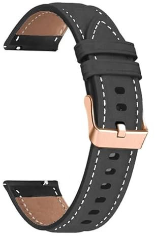 ANZOAT Correa de cuero de 18mm para Huawei Watch GT 4 41mm correa de reloj inteligente para Huawei Watch GT4 41mm correa pulsera correas de reloj(Black,For GT 4 41mm)