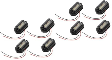 ULTECHNOVO 2 Series Luz De La Placa Del Auto Accesorio Iluminación Camión Iluminación Camión Remolque Luz Led De Matricula Camiones Pilotos Traseros Remolque Lámpara De Coche Abs 4 Piezas*2
