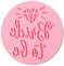 Lotsdonxia Bride to Be Cookie Cutter Stamp - Wedding Biscuit Embosser for Hen Parties & Bridal Showers, Round Acrylic Fondant Stamp for Cakes, Biscuits (Pink)