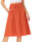 Plissee Rock Damen Midi, Sommerrock Damen Leicht Röcke Sommer Plisseerock Knielang Einfarbig Faltenrock Elastischer Hohe Taille Skirt Elegant Midirock A Linie Freizeitrock mit Taschen und Kordelzug