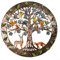 Fauhapyway Art mural en métal, arbre de vie en métal, décoration murale à suspendre avec pour animaux de la forêt, décoration murale d'intérieur ou d'extérieur