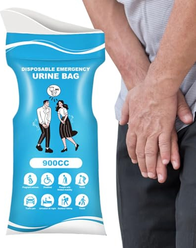 Damen-Urinbeutel Auslaufsichere Töpfchen-Lösung und Körperpflegeprodukte | 900ml Tragbare Damen-Urinbeutel unterwegs Für Camping Wandern Stau Autofahrer Kinder Frauen Männer Erwachse