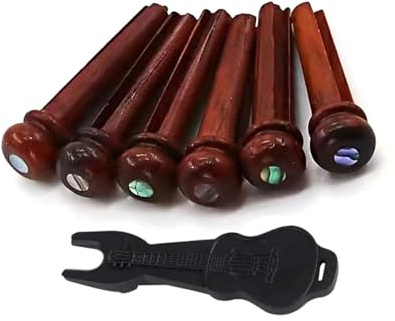 Cocobolo Wood Guitare Bridge Pins Guitare Fixe Clous de corde de rechange Partie Cordes Clous Amélioration de la structure du bois