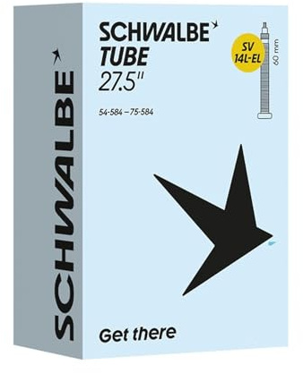 Schwalbe Fahrradschlauch SV14L-EL EXTRA Light 54/75-584 IB Black 60mm