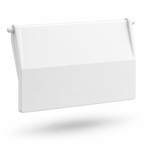 Compuerta Skimmer Batiente con Bisagra Blanca Compatible AstralPool 15L 19,5 x 13,5 cm Recambio Piscina Fluvia