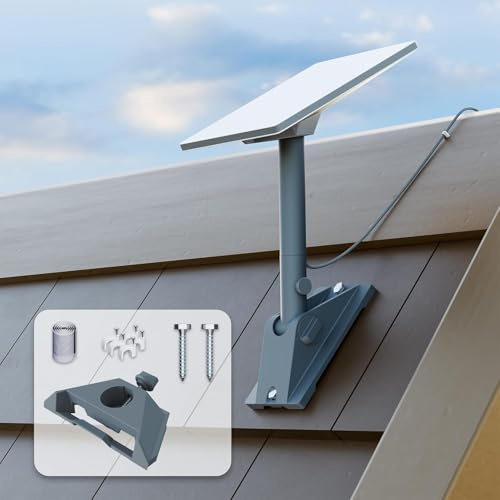 daboot Starlink Mini support de toit – Support mural pivotant avec adaptateur de tuyau, inclinaison de 0 à 90°, pivotant à 360°, aluminium robuste pour mini parabole Starlink