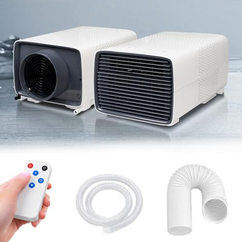 Climatizzatore Portatile a Basso Consumo Energetico, Deumidificatore Indipendente, Raffreddamento Rapido in 3 Secondi, Telecomando e Pannello Touch, Perfetto per Scrivanie e Uffici Domestici