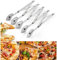 Queta Tagliapasta in acciaio inox a 3/5 ruote, regolabile, tagliapizza in acciaio inox (5 ruote)