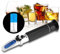 Abuycs Refraktometer mit Alkohol-Refraktometer mit 0-80% Alkoholmessbereich für Likör und Spirituosen. Refraktometer für Whisky, Brandy, Wodka, hohe Genauigkeit ±1% Alkohol