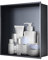 HTLOTUS Edelstahl-Dusche, Badezimmer, Einbauduschnische, 31,8 x 32,5 x 12,9 cm, schwarz, keine Fliesen erforderlich, eingelassenes Duschregal für Badezimmer-Aufbewahrung, bündige Duschnische