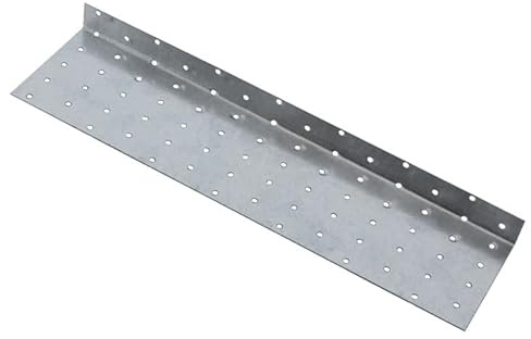 BPC Fixings Galvanised Splice Plate 4-Piece Set, Silver