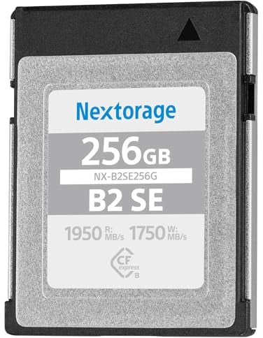 Nextorage CFexpress Type B 256GB Japanese brand Max write 1750MB/s Max read speed 1950MB/s NX-B2SE256G memory card