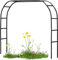 GueTTO Arche de Jardin en métal 120cm 140cm 200cm 240cm 300cm 350cm Large Arche de Mariage Arceau à Rosiers Plante Grimpantes, Arche à Rosiers Exterieur Arche de Jardin,W350*H220cm
