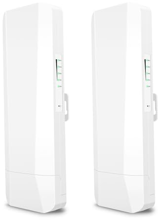 Jemora Bridge Wireless per telecamere di sorveglianza e Sicurezza Esterne 5.8G Ascensore Senza Cablaggio Bridge Wireless Configurazione Semplice Adattatori di Rete Powerline ad Alte Prestazioni Punto