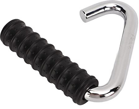 Poignée De Fitness Universelle Enveloppée De Caoutchouc En Forme De C Pour Barre De Traction D'entraînement En Salle De Sport – Argent, Design Ergonomique Pour des Entraînements Confortables Et Antidé