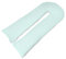 Lancashire Textiles Big C U Maternity Pregnancy Pillow Case – 150 X 35 cm U Shaped Orthopaedic Pillowcase Cover, Zip Fastening – Super Soft Snug Cuddles for Nursing Mothers – Mint Pillowcase U Cover