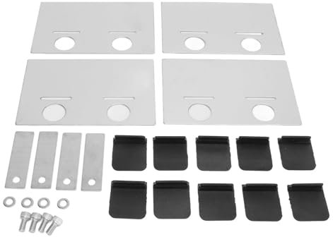 Grcfumo Ölwannen-Leitblech-Kit, Edelstahl-Auto-Ölwannen-Leitblech, Härte-Ölwannen-Leitblechhalterungs-Schraubensatz für Autos