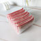 Nvzi Esponja de fibra de bambú de 6 piezas para limpieza de cocina, absorbente y no grasosa, estropajo rosa, cepillo para lavar platos, paño de limpieza de doble cara para ollas, 13 x 9 cm