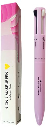 Make-up-Stift 4 in 1 4-in-1-Make-up-Stift multifunktionaler Kosmetikstift für Eyeliner Augenbrauenstift und Textmarker einfach aufzutragen und kompakt für unterwegs Stil