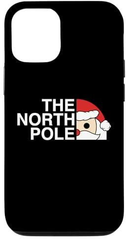 Funny Santa Face Christmas Parody The North Pole Case for iPhone 12/12 Pro