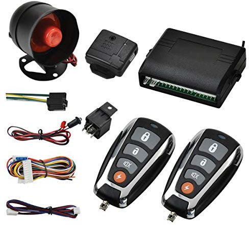 Kit de serrure centrale universelle S2 avec capteur de choc, boîte de commande et 2 télécommandes de rechange pour verrouillage centralisé de portière de voiture
