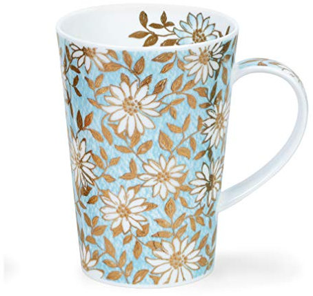Dunoon Tasse en porcelaine fine en forme de Shetland fabriquée en Angleterre (Aqua)