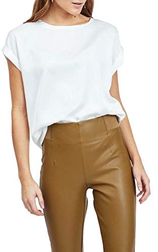 Vila VIELLETTE S/S Satin TOP/SU - NOOS