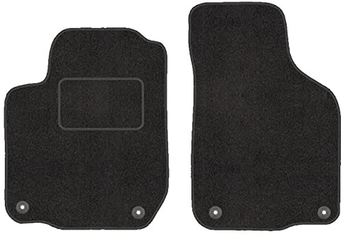 Vorne Velour Fußmatten Satz für Skoda Octavia I (1996-2010) - 2-teilig - Passgenau OVAL