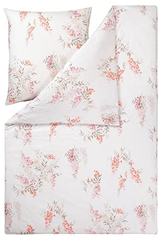 Estella Mako-Batist-Bettwäsche Amika 2254, Gr. 135x200 cm + 80x80 cm, Fb. 070 Rosenholz