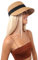 Sombrero Playa Mujer para Sol, Visera Mujer de Paja Papel para el Sol, Pamela Plegable con ala Ancha para Vacaciones y Viaje, Talla única (Marrón)