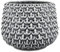 Nordring Retro Übertopf Vintage Pflanztopf für Zimmerplanzen Blumentopf Pino L (16,5 cm ø), grau, Keramik