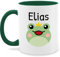 Tasse Tassen 325ml - Kinder - Mädchen - Süßer Frosch - 325 ml - Dunkelgrün - geschenke personalisierte junge name glühweintassen süße jungen frösche fanmug kindergarten kind froschmotiv
