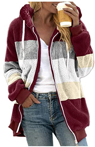 GFPGNDFHG Kapuzensweatjacke Damen Kapuzenpulli Sweatjacken Damen Bolero Damen Regenmantel durchsichtig Damen Damen Hoodie Sweat Block gekreuztes top Demonia Shaker