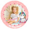 J&M DECO Personalisiert Tortenaufleger Einhorn – essbares Tortenbild mit eigenem Foto & Wunschtext – Ø 20 cm Kuchendekoration aus Zuckerpapier – individuelle Tortendeko für Geburtstag, Kinderparty