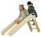 Tobogán de madera para niños, parque infantil en casa, tobogán plegable para niños, tobogán de madera Montessori