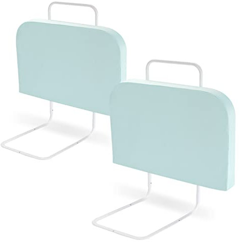 Tubiaz Bettgitter rausfallschutz Bett 2x60cm 5-Loch Höhenverstellbar Bettschutzgitter für Kinder Bett Rausfallschutz Kinder, Kinderbettgitter Familienbett für Kinderbett (120cm,Grüner See)