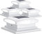 Siedinlar Solar Post Cap Lights Outdoor, 2 Modes 24 LED Solar Powered Fence Deck Light for 4x4 5x5 6x6 Posts Garden Patio Decoration Warm White & Cool White, White (4 Pack)