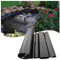 Teichfolie Aus HDPE Gummi, 2x12m 4x6m 5x9m 6x10m 8x12m 10x15m Dichtungsfolie Schwarz Teichplane Schwerlast Teichfolien Gartenteichfolie Für Kleine Teiche, Undurchlässig Folie Teichmembran(Größe:4x6m(1