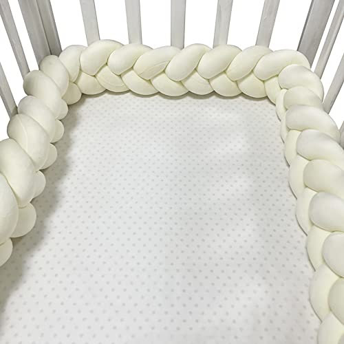 PTKG Kissen Deko Kuschelkissen Dekokissen flauschig Zierkissen geflochten,Beige,3m