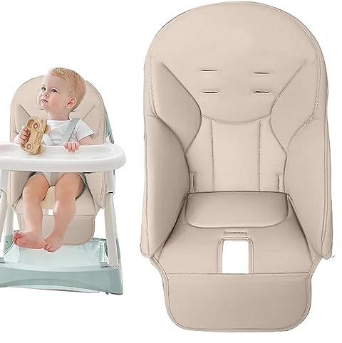 demaxiyad Hochstuhl Kissenbezug Für Peg Perego, Baoneo, Kosmic Jan, Siesta Zero3 | PU-Leder-Kinder-Esszimmerstuhlbezug, Kinderstuhl-Einsatzmatte Mit PU-Lederbezug | Hochstuhl Bezug Für Baby